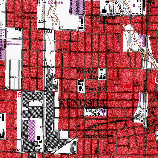 Topographic Map of Saint Anthonys Catholic Church, WI