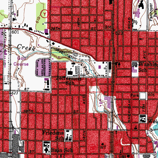 Topographic Map of Saint Nicholas Russian Orthodox Church, WI