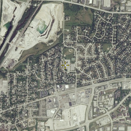 Aerial/Satellite Image of Banting Elementary School, WI