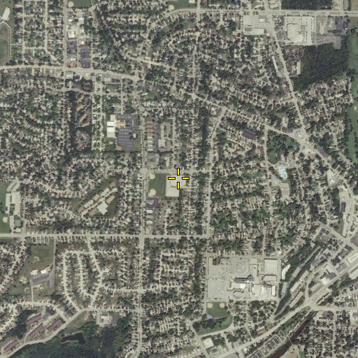Aerial/Satellite Image of Butler Middle School, WI