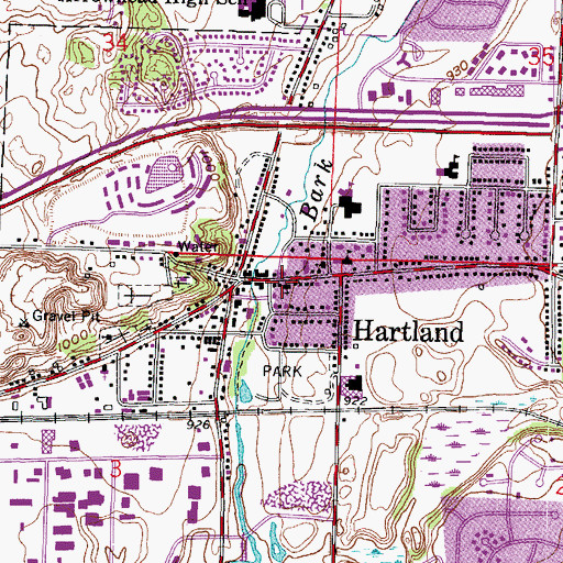 Topographic Map of First Church of Christ Scientist, WI