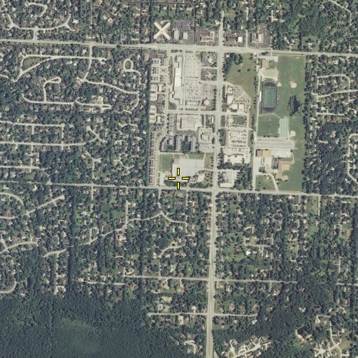 Aerial/Satellite Image of Saint John Vianney Catholic School, WI