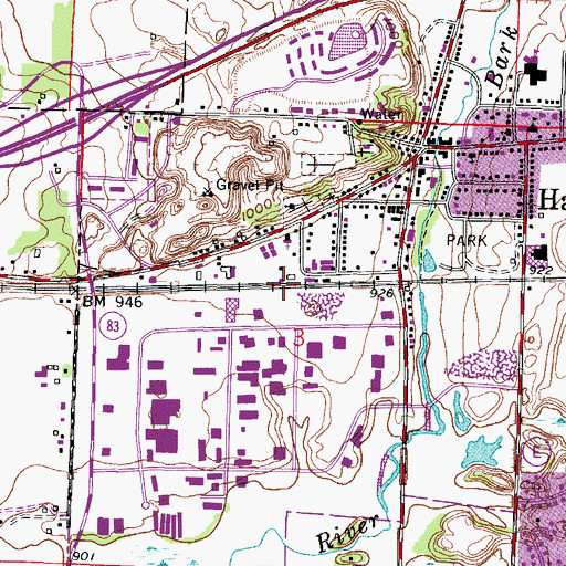 Topographic Map of Zion Lutheran Church, WI