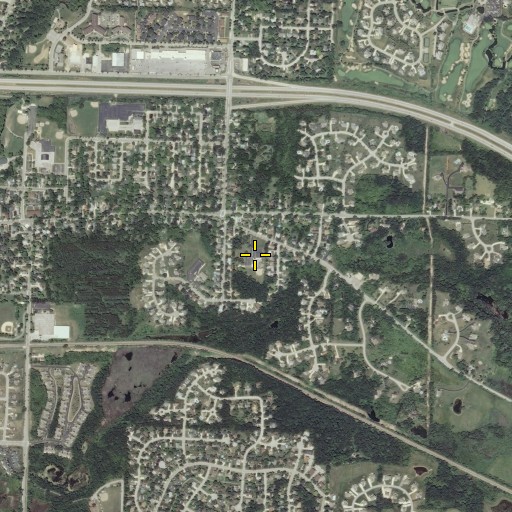 Aerial/Satellite Image of Zion Lutheran School, WI
