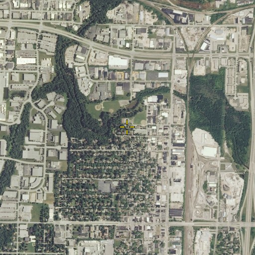 Aerial/Satellite Image of Lions Hall, WI