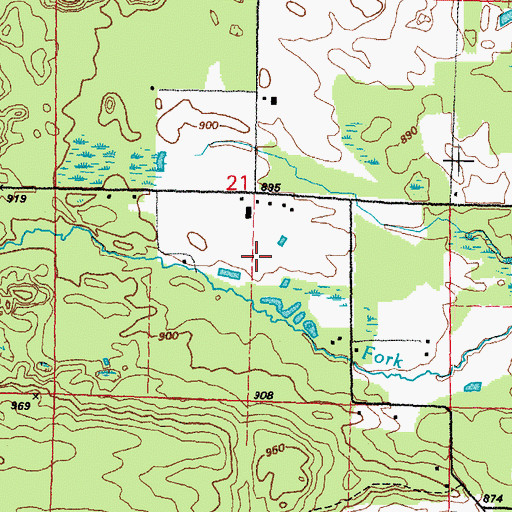 Topographic Map of Blake School (historical), WI
