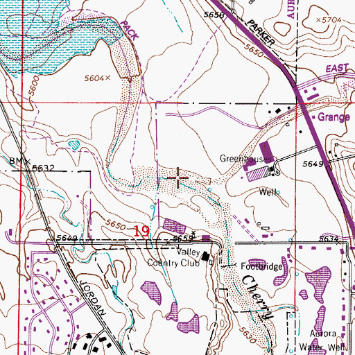 Topographic Map of Piney Creek, CO