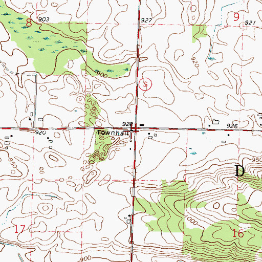 Topographic Map of Maple Valley School (historical), WI