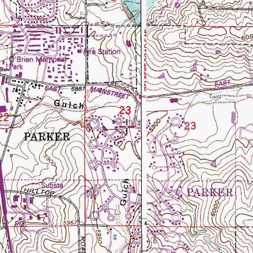 Topographic Map of Tallman Gulch, CO