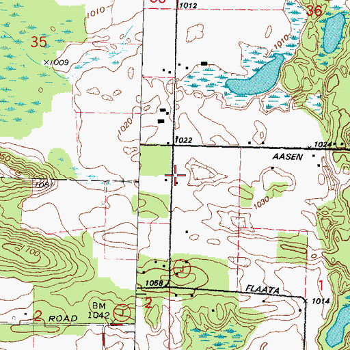 Topographic Map of Selmer School (historical), WI