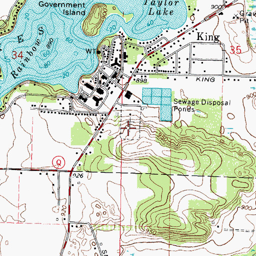 Topographic Map of Central Wisconsin Veterans Memorial Cemetery, WI