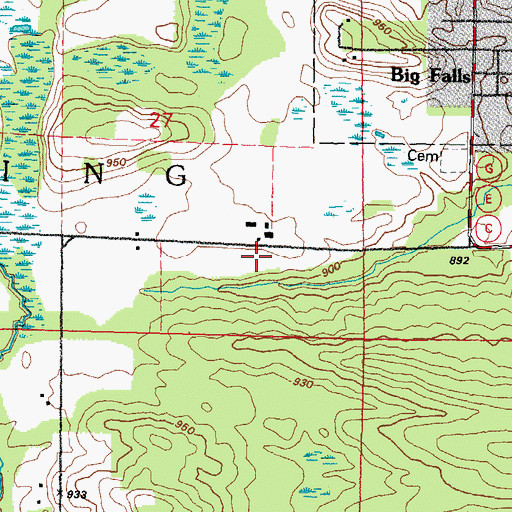Topographic Map of Wyoming Guernsey Stock Farm, WI