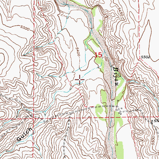 Topographic Map of Station Gulch, CO
