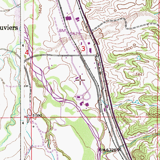 Topographic Map of Littleton-Sedalia Landing Area (historical), CO