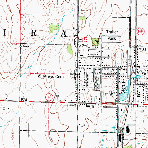 Topographic Map of Consolidated Catholic School, WI