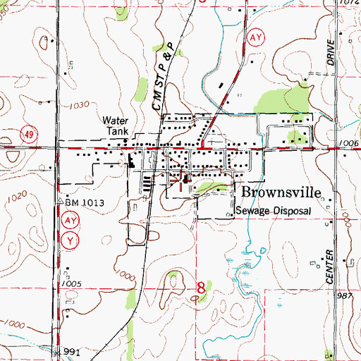 Topographic Map of Saint Pauls Lutheran School, WI