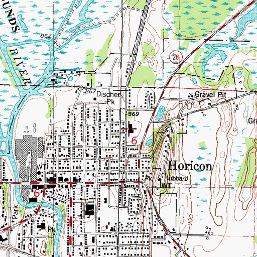 Topographic Map of Saint Stephen Lutheran School, WI