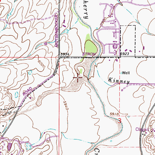 Topographic Map of Lemon Gulch, CO
