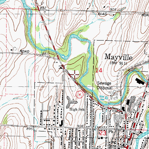 Topographic Map of Zeigler Park, WI