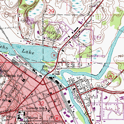 Topographic Map of Beaumont Field, WI