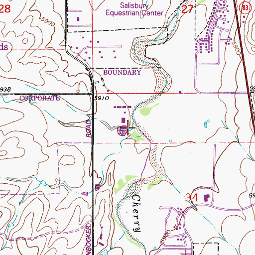Topographic Map of Oak Gulch, CO