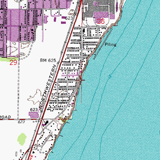 Topographic Map of Lake Park, WI