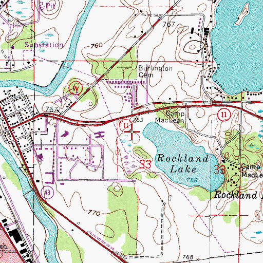 Topographic Map of McCanna Park, WI