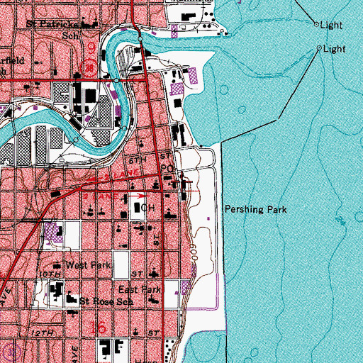 Topographic Map of Memorial Hall, WI