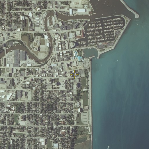 Aerial/Satellite Image of Memorial Hall, WI