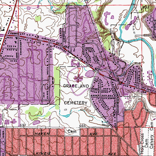 Topographic Map of Wheaton Franciscan Healthcare - All Saints Spring Street Campus, WI