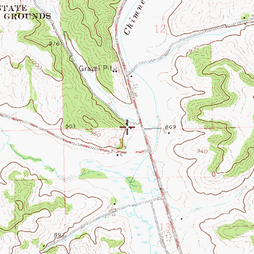 Topographic Map of Brick School (historical), WI