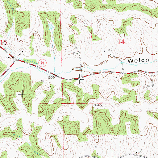 Topographic Map of Brookside School (historical), WI