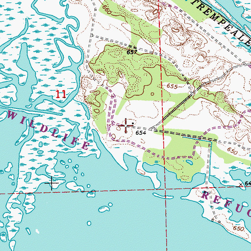 Topographic Map of Delta Land Farm, WI