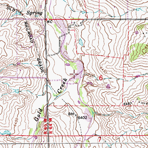 Topographic Map of Gold Creek, CO