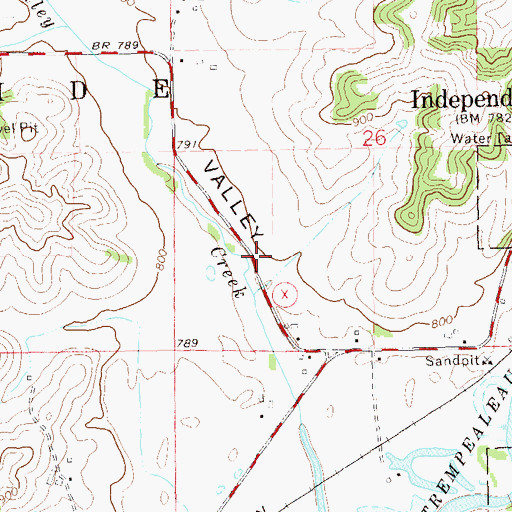 Topographic Map of New City School (historical), WI