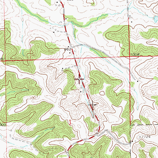 Topographic Map of Pike School (historical), WI