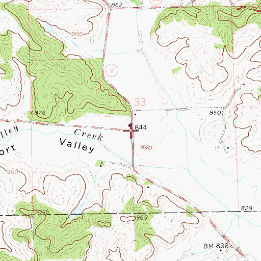 Topographic Map of Russell, WI