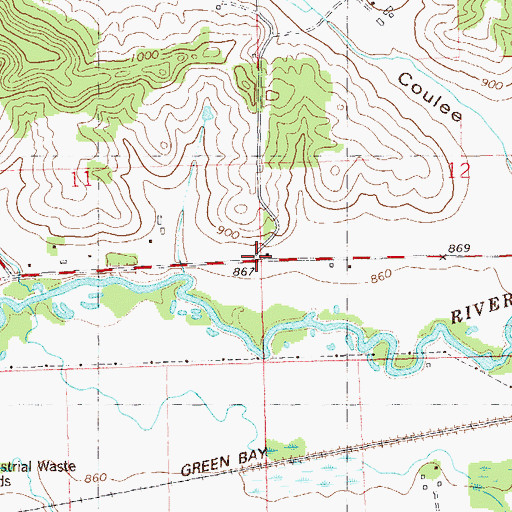 Topographic Map of Shepherd School (historical), WI