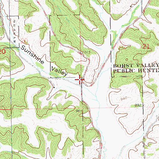 Topographic Map of Veum School (historical), WI