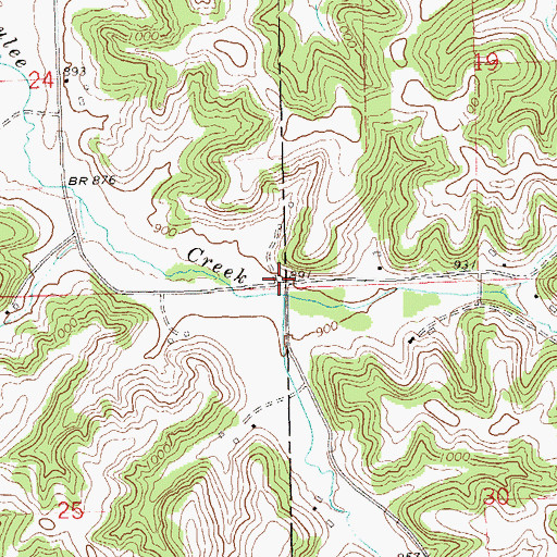 Topographic Map of Washington School (historical), WI