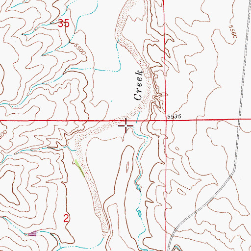 Topographic Map of Cattle Gulch, CO