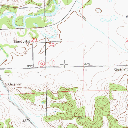 Topographic Map of West Lincoln School (historical), WI