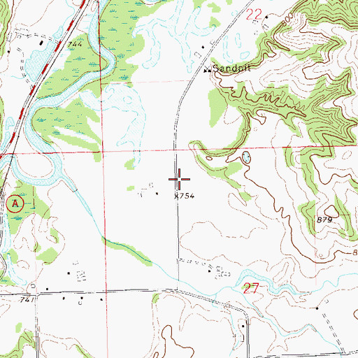 Topographic Map of Wojcik School (historical), WI