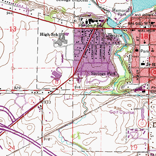 Topographic Map of Our Redeemer Lutheran Church, WI