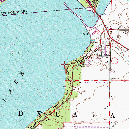 Topographic Map of Point Comfort, WI