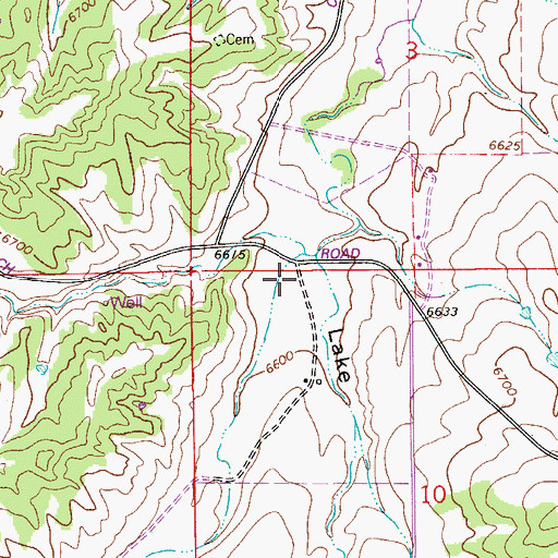 Topographic Map of Upper Lake Gulch, CO