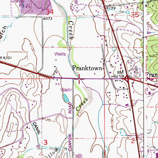 Topographic Map of Willow Creek, CO