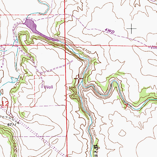 Topographic Map of East Cherry Creek, CO