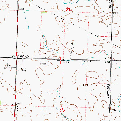 Topographic Map of Fernwood School (historical), WI