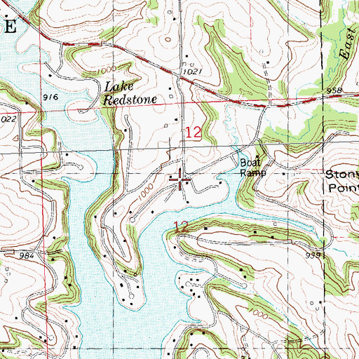 Topographic Map of Maple Grove School (historical), WI